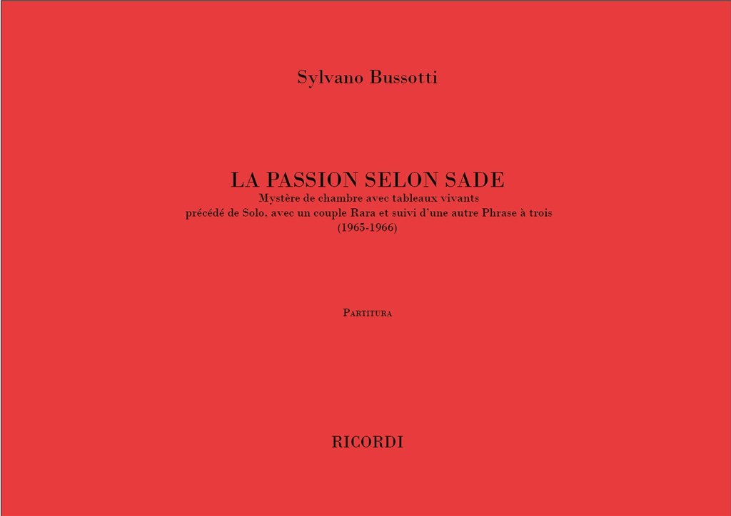 La Passion Selon Sade